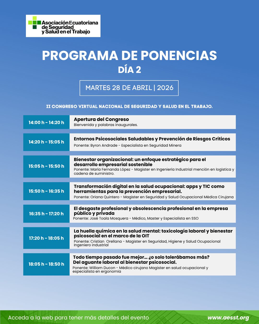 Congreso AESST 2026 - vista 5