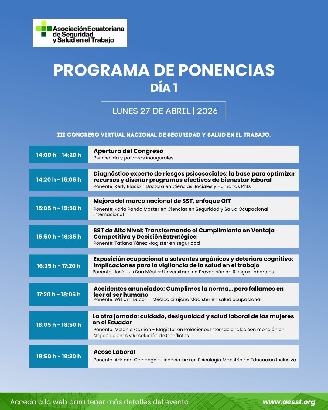 Congreso AESST 2026 - vista 6